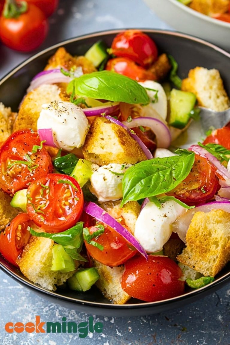 Classic Panzanella with Mozzarella