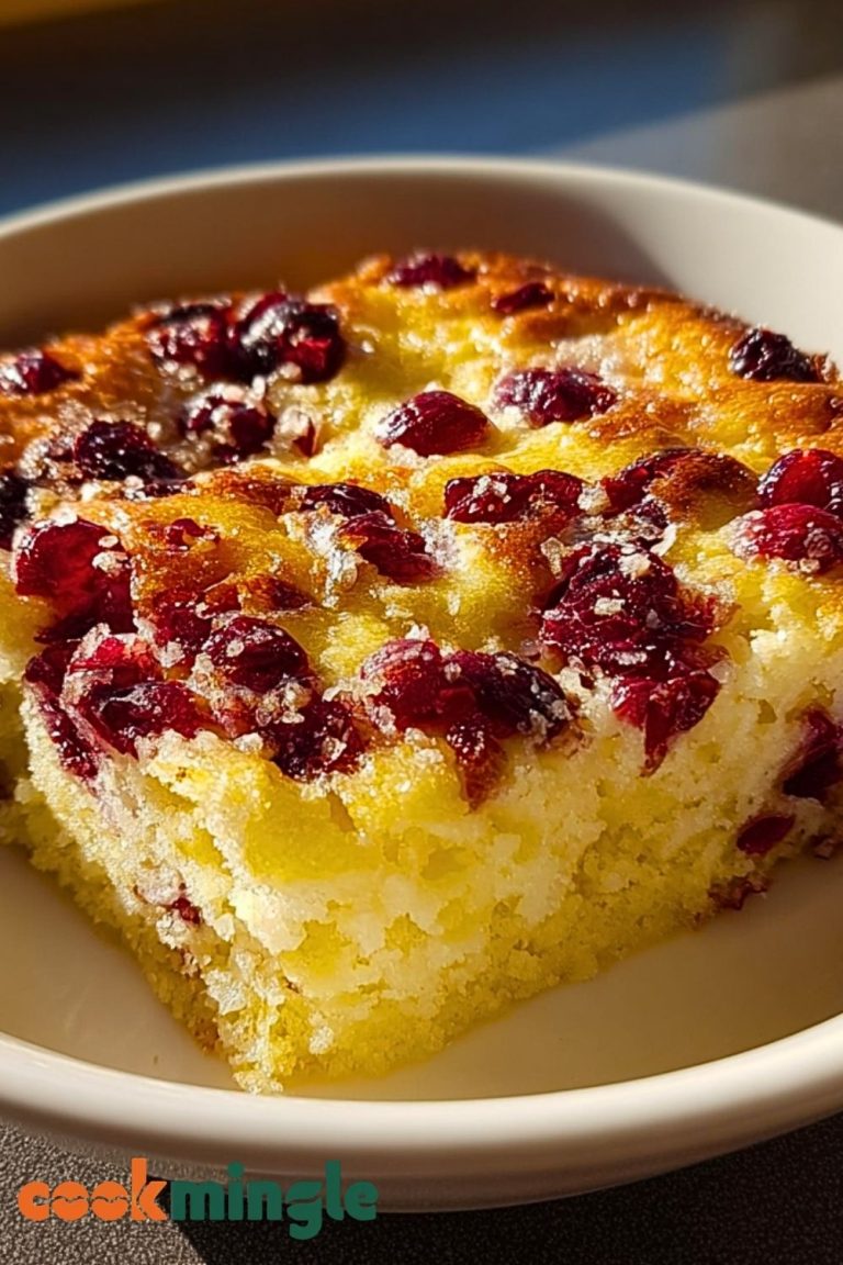 Cottage Cheese Cranberry Orange Breakfast Bake