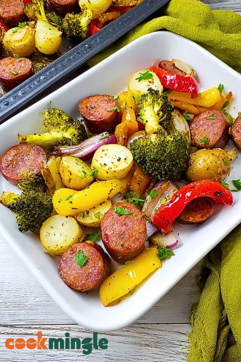 Easy Sheet Pan Sausage with Vegetables