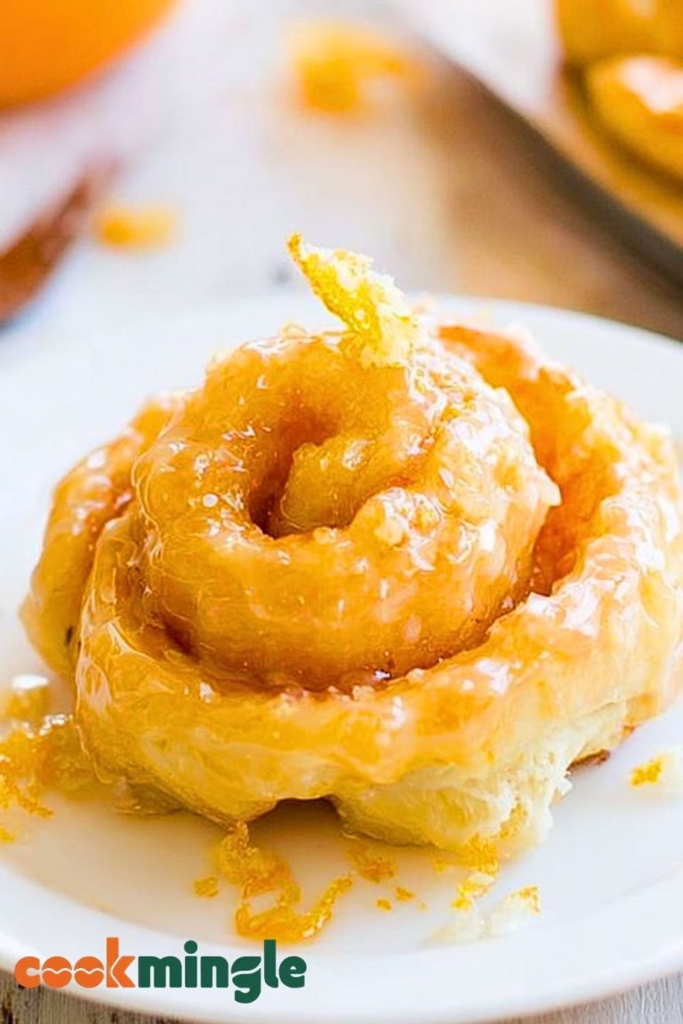 Homemade Glazed Orange Rolls