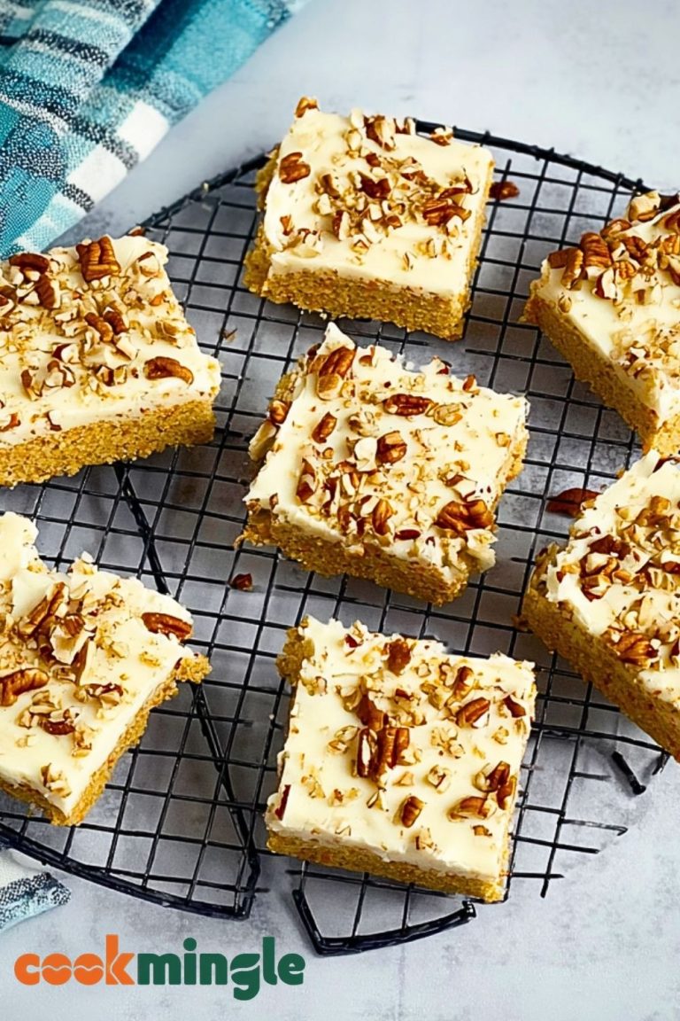 Moist Carrot Cake Blondies