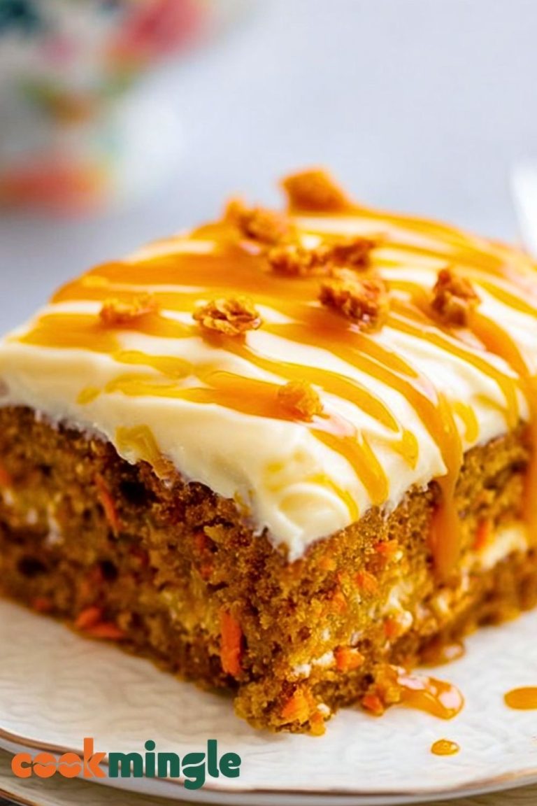 Salted Caramel Carrot Cake with Cream Cheese Frosting