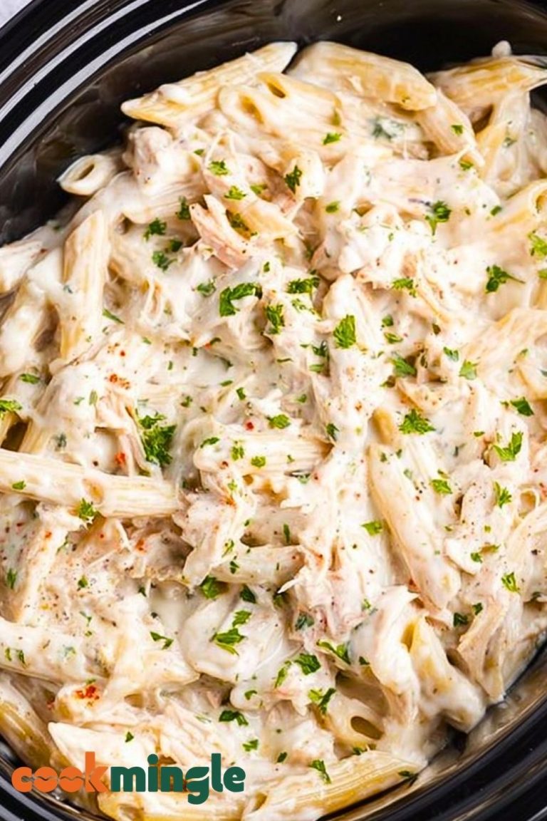 Slow Cooker Copycat Olive Garden Chicken Alfredo Pasta