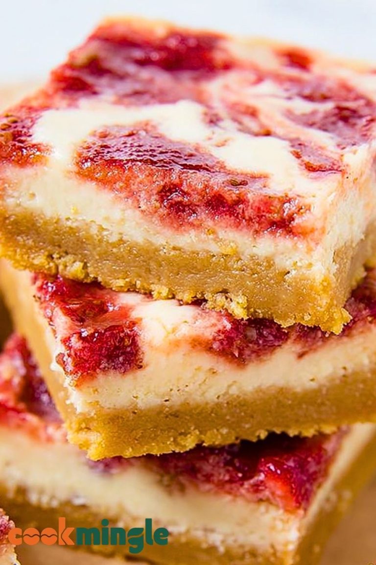 Soft Strawberry Cheesecake Bars