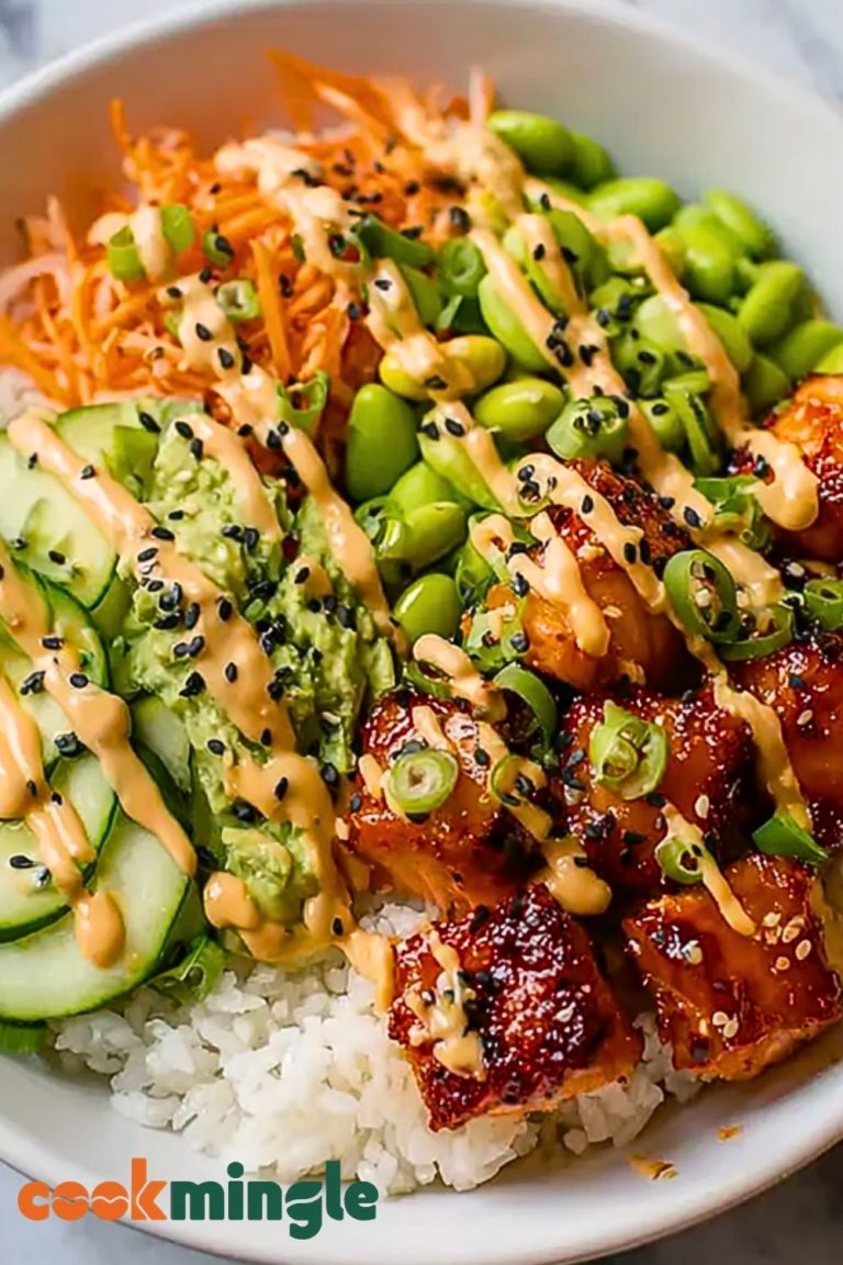 Spicy Salmon Rice Bowls