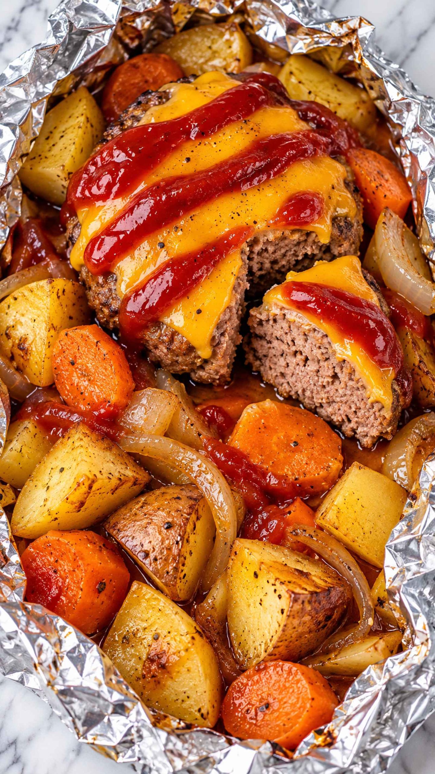 Burger Dinner Foil Packets