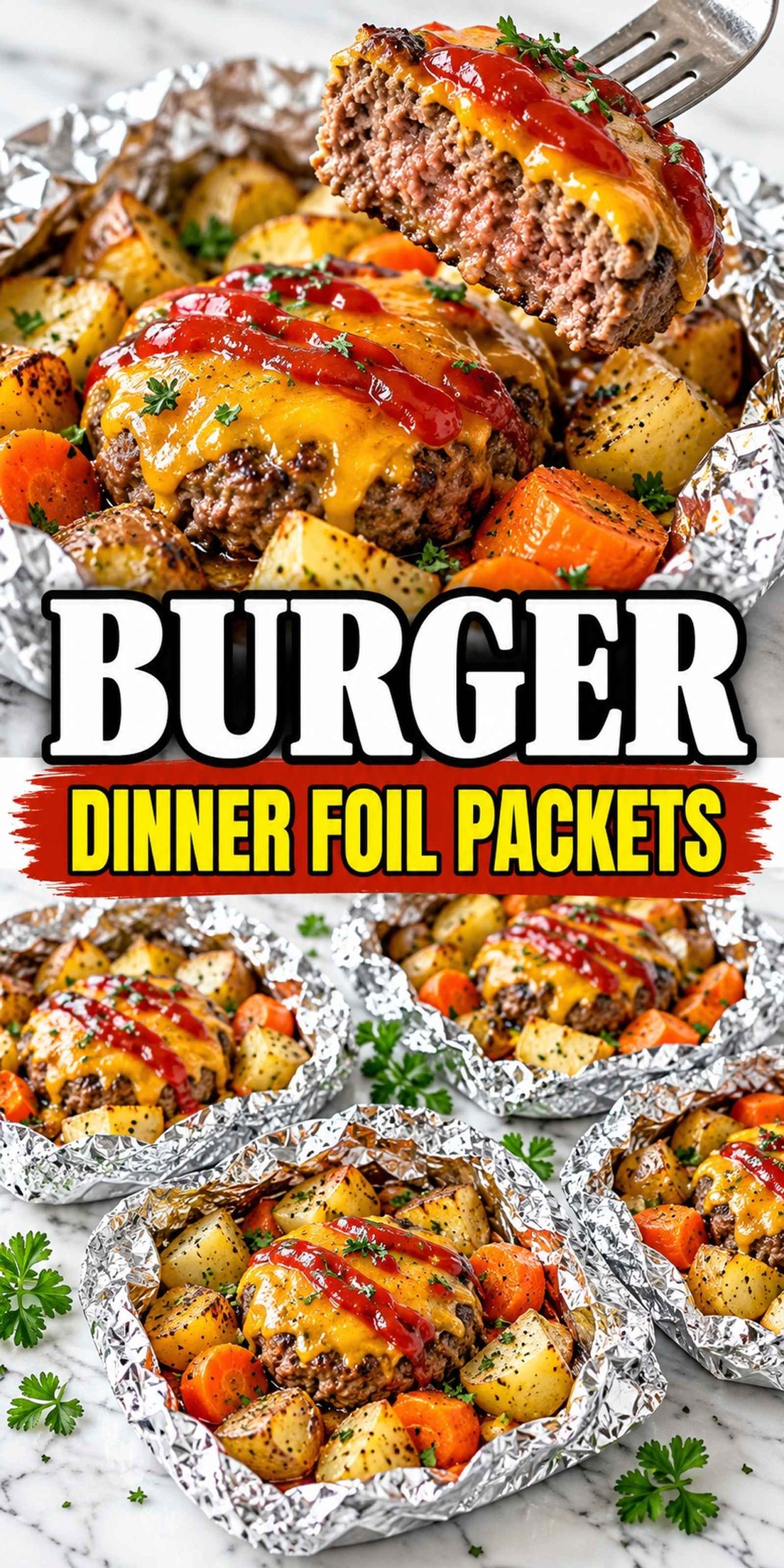 Burger Dinner Foil Packets