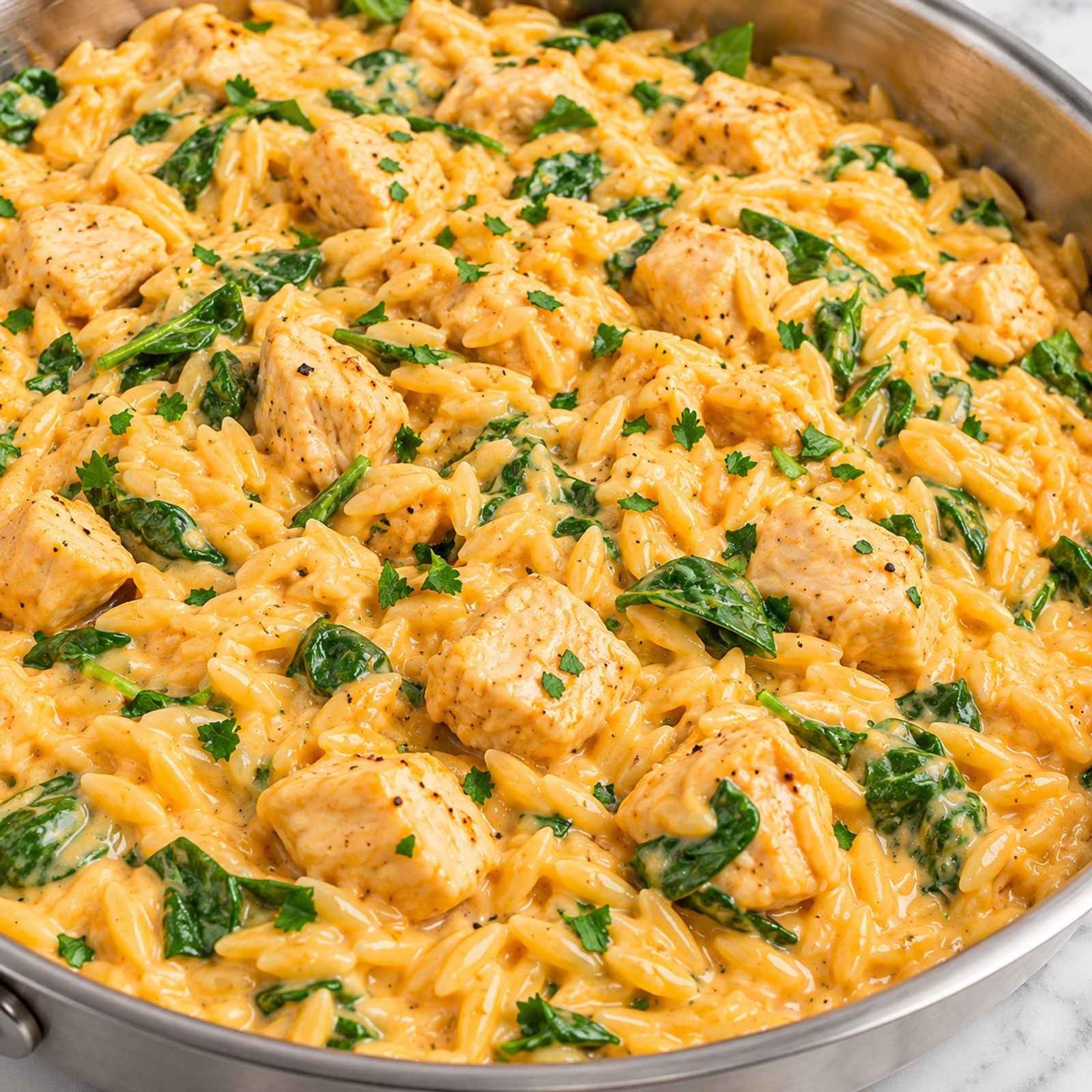 Creamy Chicken Orzo
